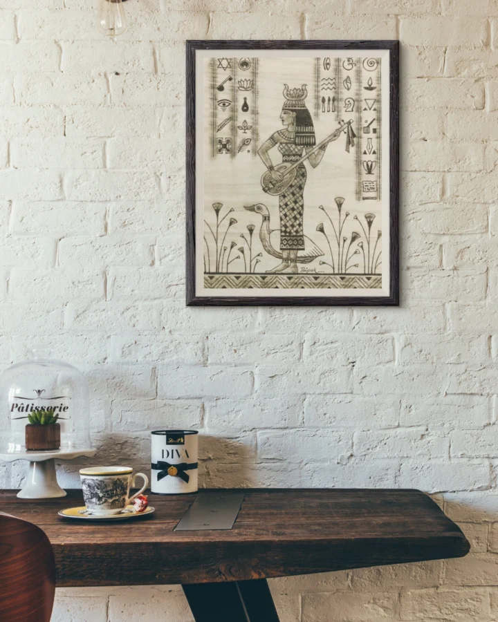 Egyptian Stylized Saraswati